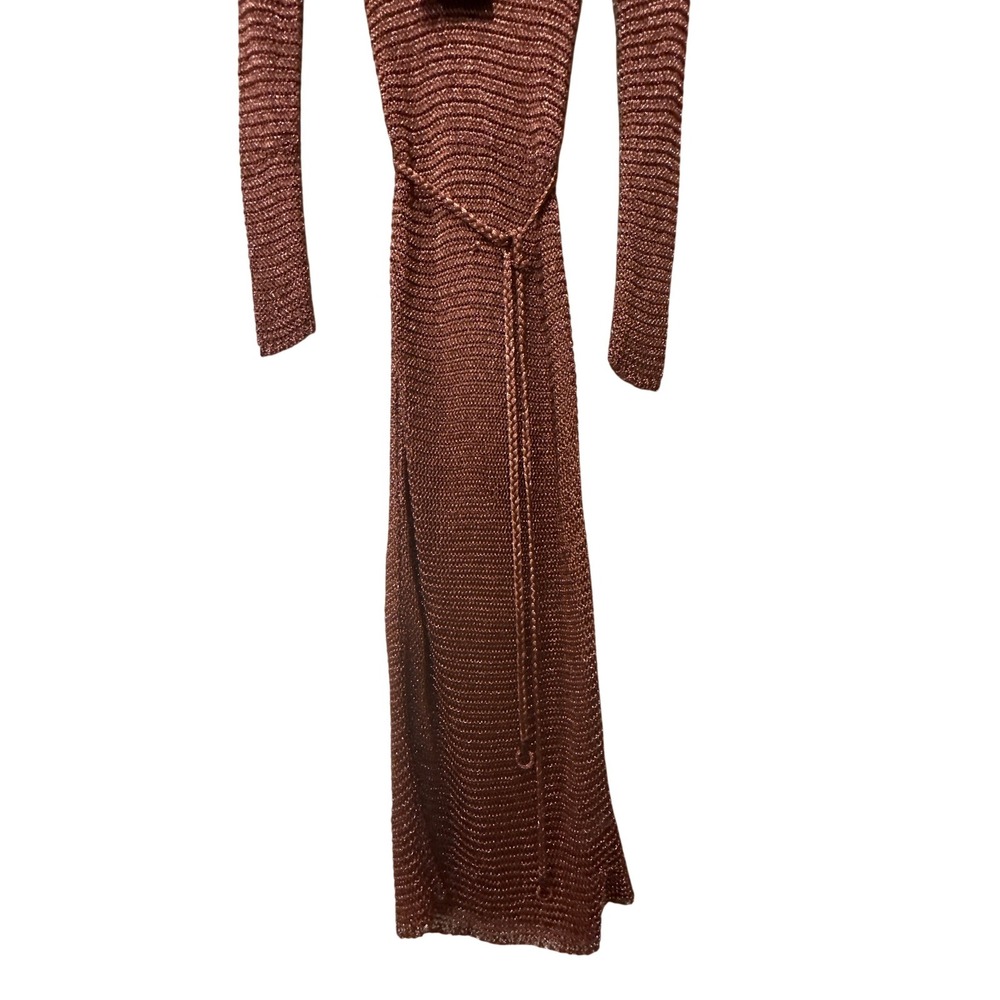 Zimmermann Anneke Metallic-Knit Midi Dress Size XS - Picture 13 of 16